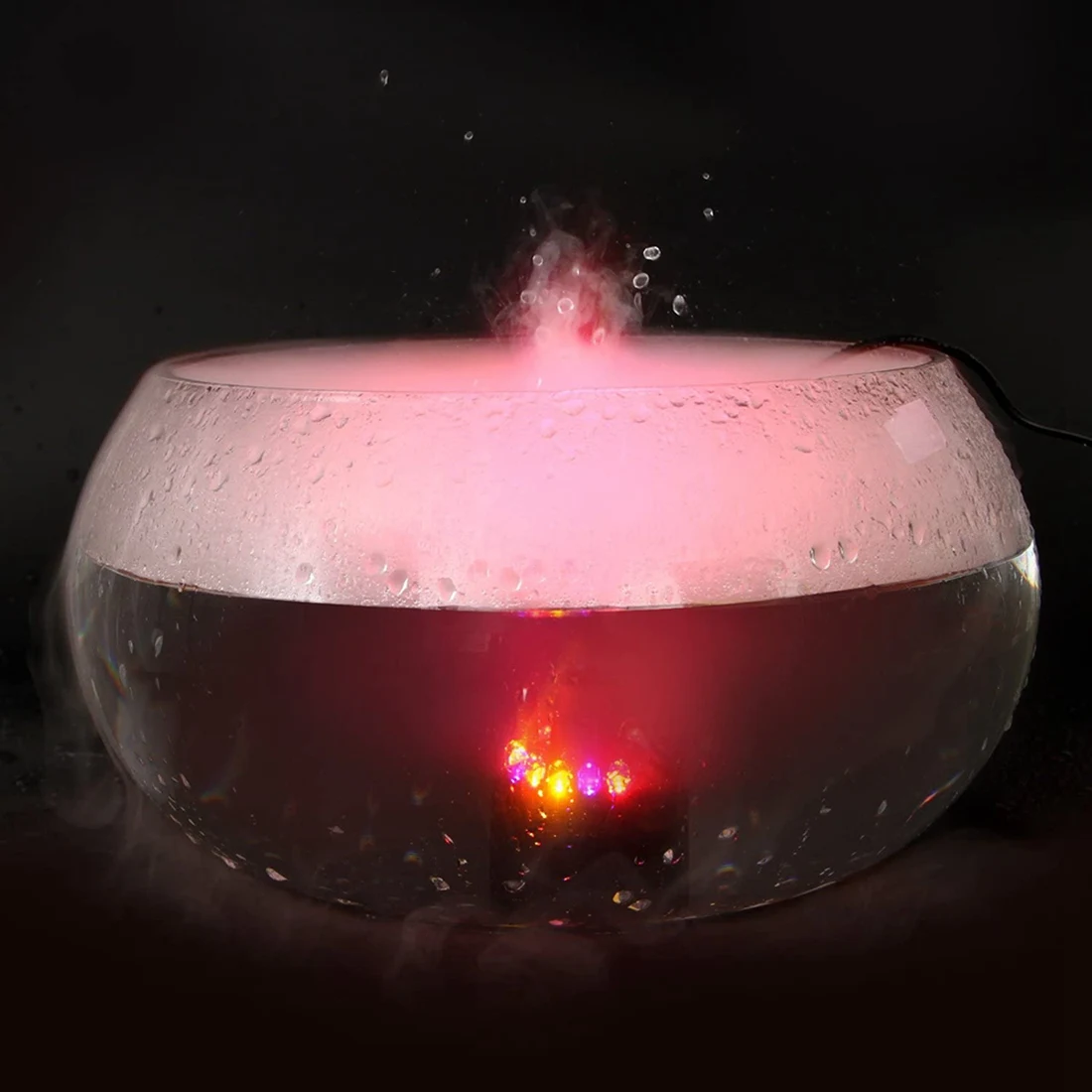 

Mini Mist Maker Fogger Ultrasonic Atomizer Spatter Guard Humidifier Diffuser DIY Parts Water Retaining Frame EU Plug