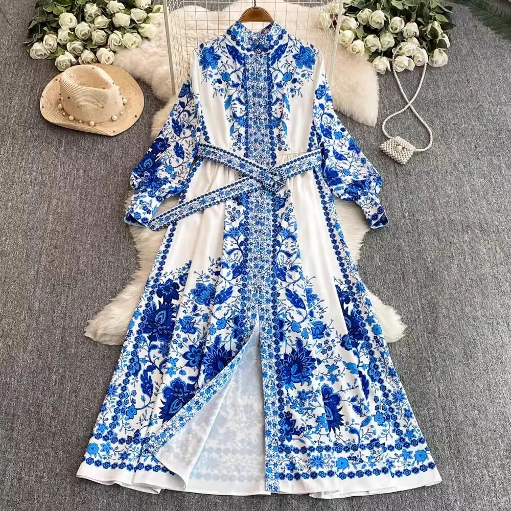 Luxury Floral Long Maxi Dresses Shirt Women 2025 Spring Autumn Holiday Single Breasted Runway Flower Printed Dress Office Lady - AliExpress 200000345 Luxury Floral Long Maxi Dresses Shirt Women 2025 Spring Autumn Holiday Single Breasted Runway Flower Printed Dress Office Lady - AliExpress 200000345