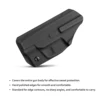 Ruger Max-9 Holster IWB Kydex for Ruger Max-9 Barrel 3.20'' Pocket Pouch - Inside Waistband Concealed Carry - Black 3