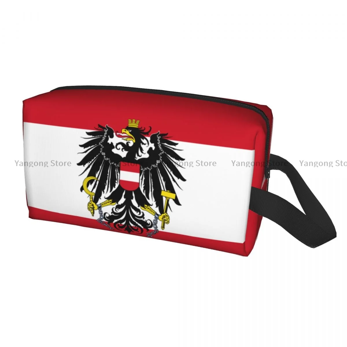 

Дорожная сумка для туалетных принадлежностей, флаг австрийского Государственного флага, косметичка, женская косметичка, косметичка, сумка для косметики