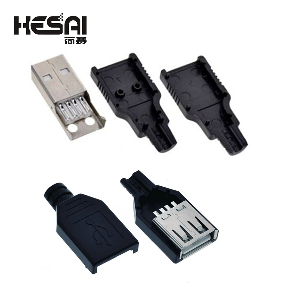 50 Pezzi 100 Pezzi USB Tipo A Maschio Femmina Fai da Te 4
