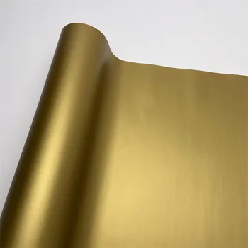 Pellicola per il cambio del colore della carrozzeria dell'auto Vinile adesivo per moto Pellicola per auto in oro opaco che copre involucro autoadesivo