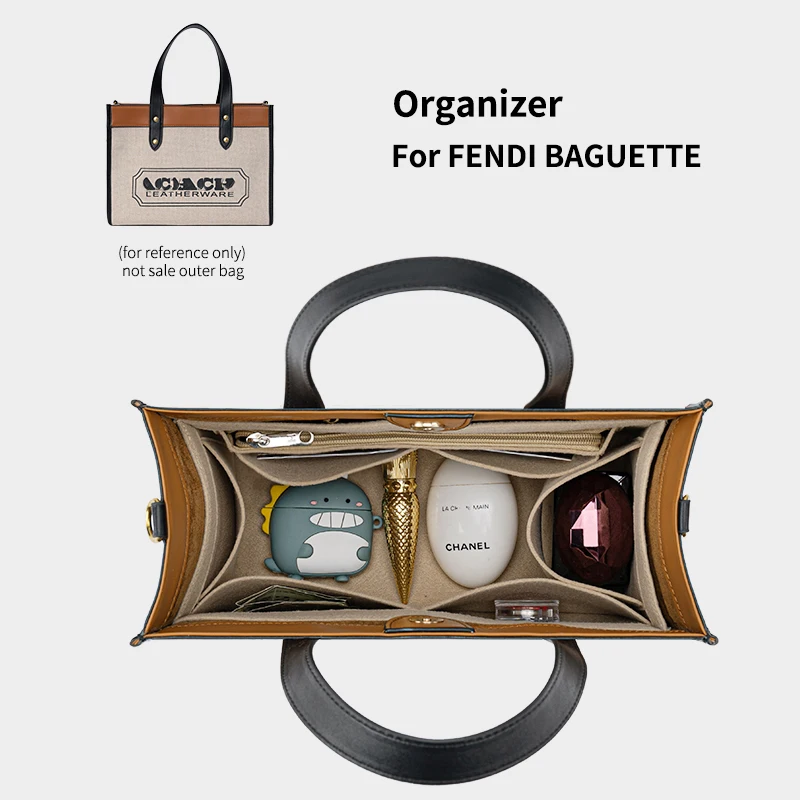 Bag Organizer for Baguette Bag Bag Insert for Shoulder Bag 