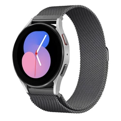 Premium Metal Milanese Magnetic Loop Strap - Elegant Replacement Bracelet for 20mm (Gun)