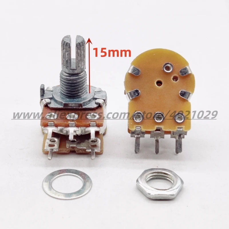 5 pz B100K 100K WH148 Potenziometro 5 pin con albero