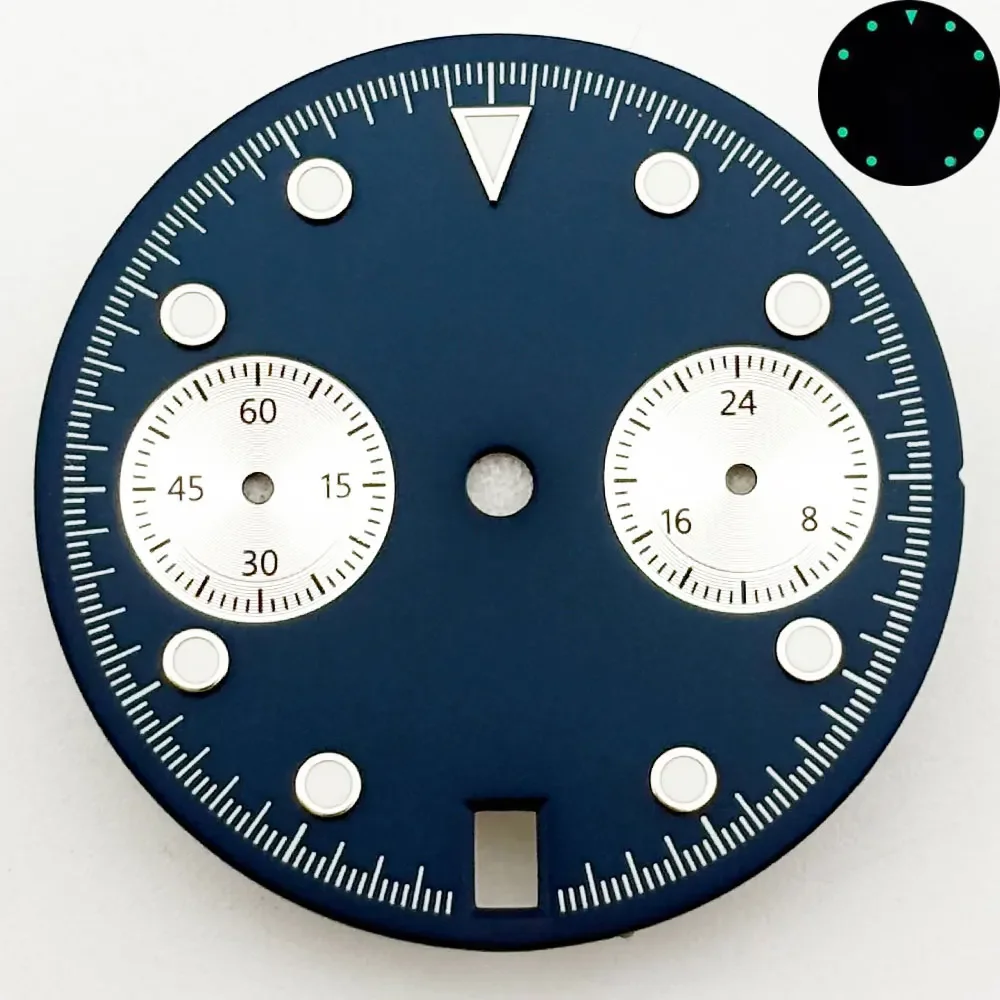 High-Quality Daytona 29mm Watch Dial with C3 Luminous Finish for Quartz Movement Assembly