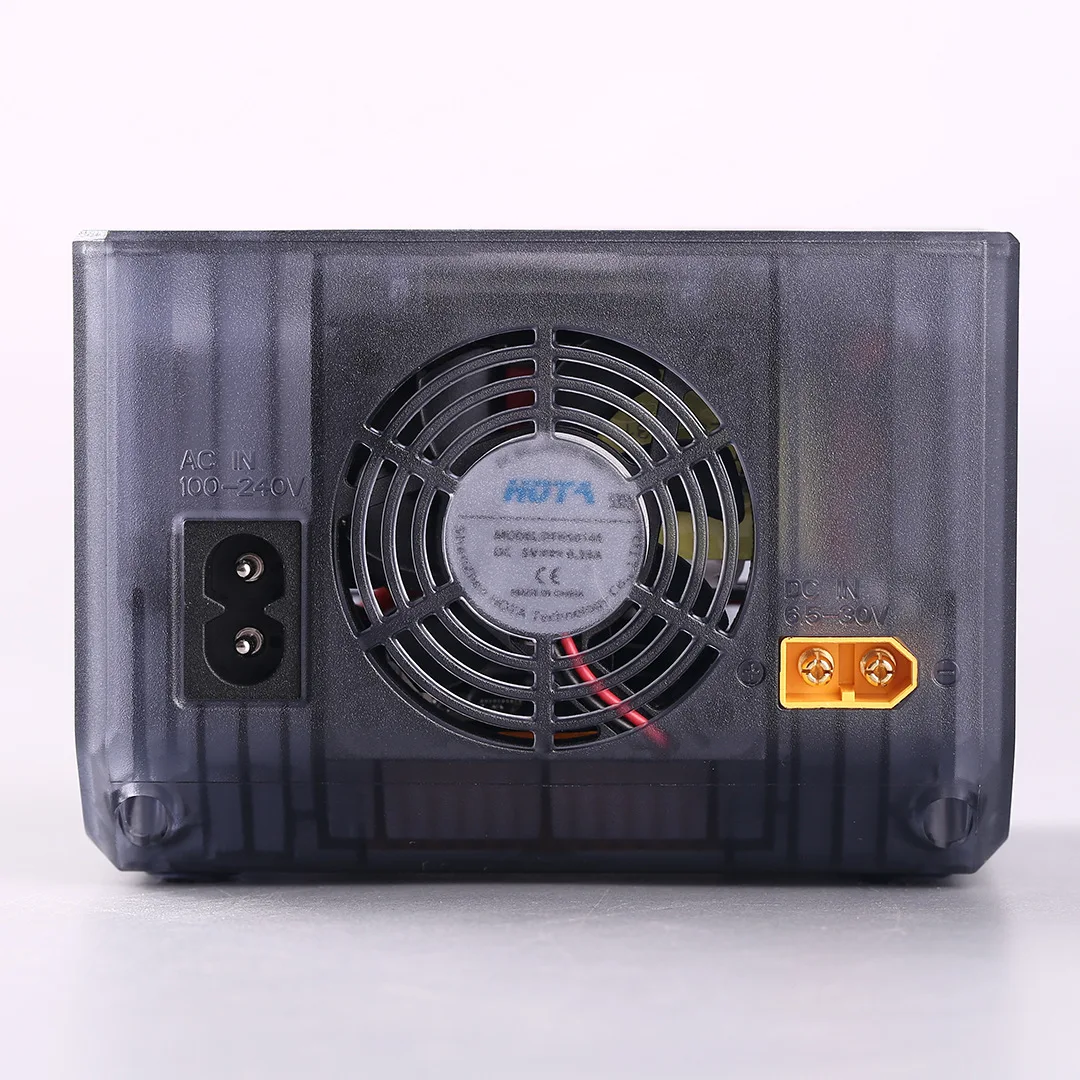 HOTA D6 Ultra AC 300 Вт DC 650 Вт Двухканальное зарядное устройство с GaN + SiC для 1-6S Lipo LiHV Литий-ионный NiMH аккумулятор XT60 thumbnail 2