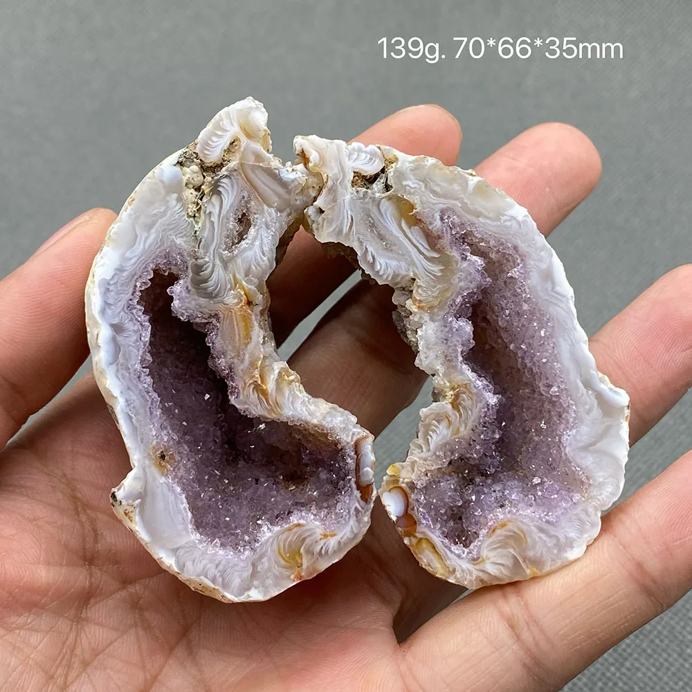 100% natural Brazilian agate cave cornucopia crystal gem ore specimen