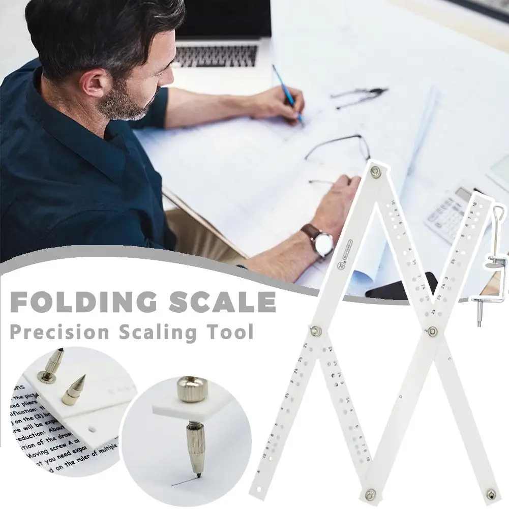 다기능 팬터그래프 도구, 도면 확대/축소, 조절 가능한 접이식 스케일, 아티스트..