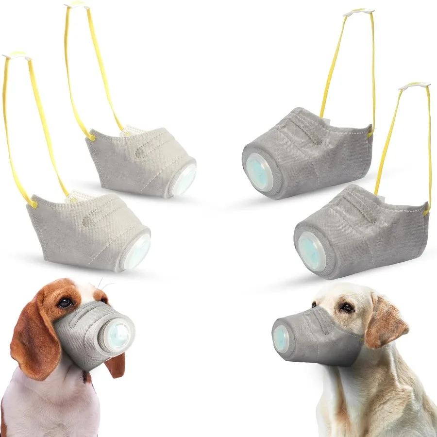 Adjustable Reusable Dog Air Respirator Filter Mask