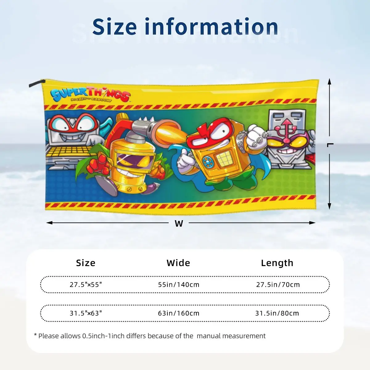 Superthings Beach Towel Soft Microfiber Quick Dry Absorbent Quick Towels For Swimming 2