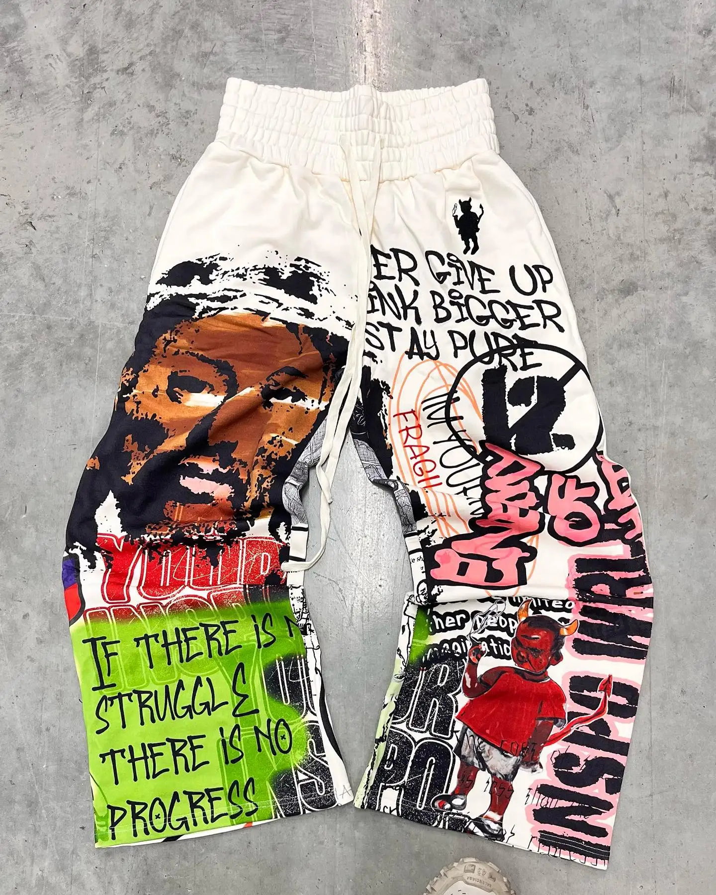Traje deportivo para hombre con estampado de grafiti de hip hop, sudadera con cremallera y pantalones deportivos, conjunto de 2 piezas, chándal para hombre, pantalones casuales, ropa