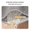 Cat Litter Mat 2-Layer Design Premium Sand Trapping Technology Waterproof Base Non-Slip Pet Floor Protector for Indoor Kittens 2