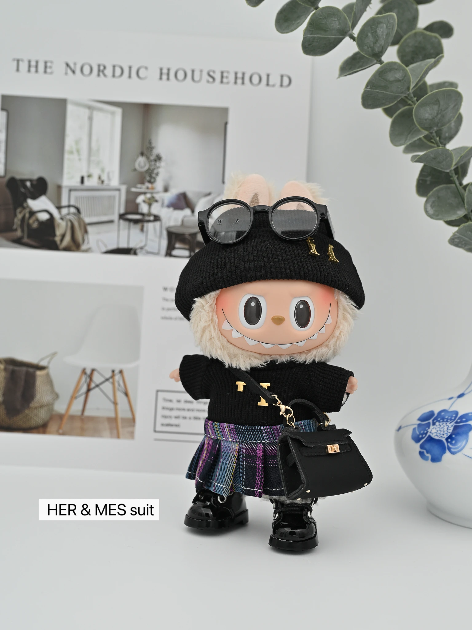 thumbnail image 2 of For Labubu Hawaii Outfit, 17cm Doll Clothes Set, Hat 2 of 11