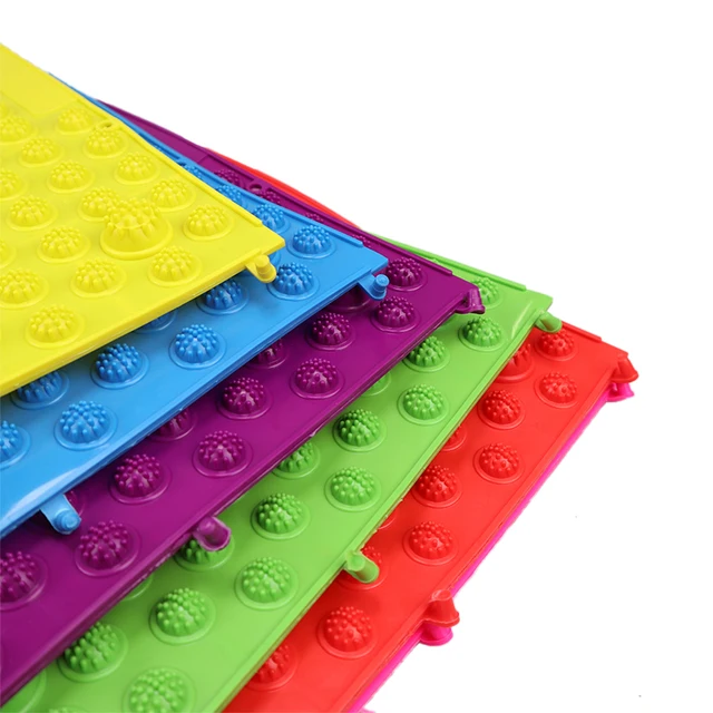 6 Pcs  Foot Massager Durable Reflexology Foot Massage Pad Toe Pressure Blood Circulation Plate Mat  Walking Yoga Mats Pad 6