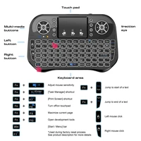 Bluetooth Wireless Mini Keyboard Backlit 2.4G USB English Russian French Spanish Portuguese Arabic Hebrew for Android TV Box PC - Image 2