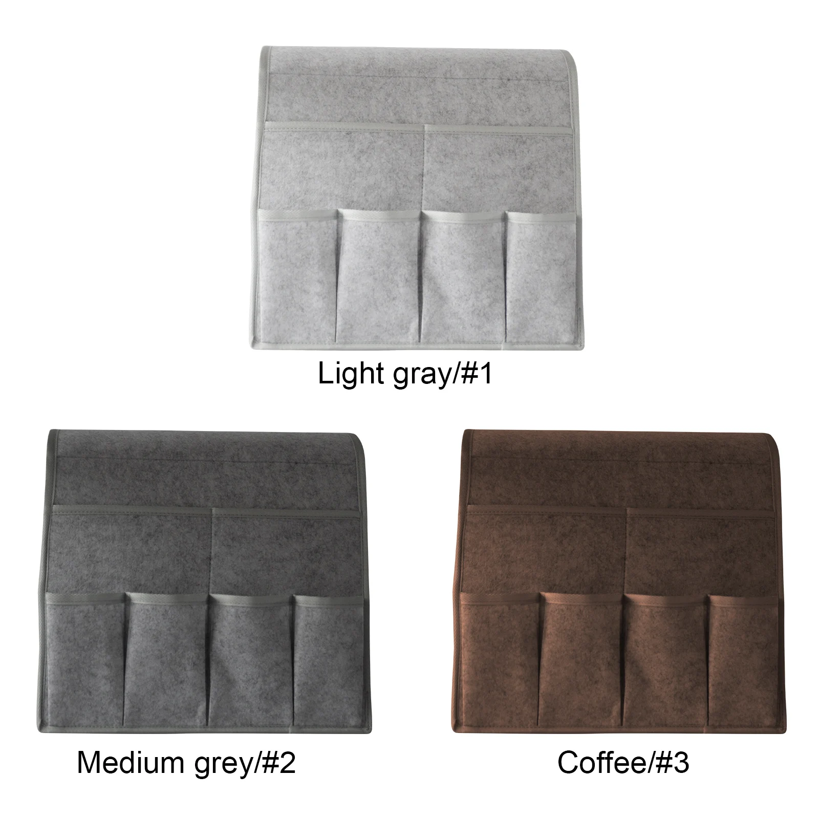 Felt Armchair Organizer with 7 Pockets for Sofa