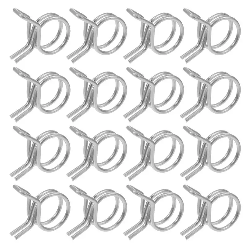 10 Abrazaderas De Banda De Acero De 15mm - Para Mangueras De Motor