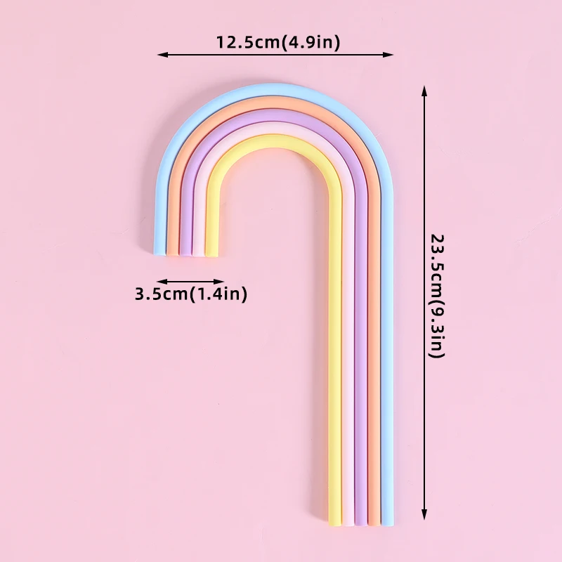 Vibrant Rainbow Cake Topper – Multi-Occasion Celebration Decoration