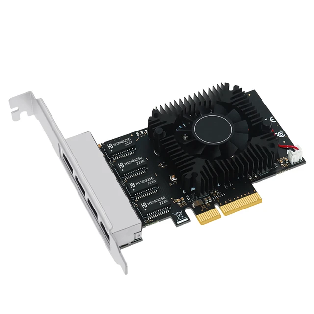 4 порта RJ45 сетевая карта RTL8245F Gigabit Ethernet PCI Express PCIE сетевая карта 2,5 Гбит/с LAN адаптер для настольных ПК 3