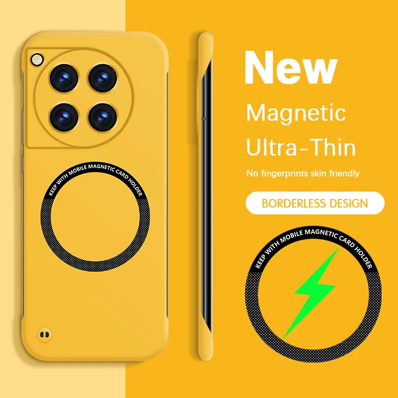 Sleek Frameless Magnetic Wireless Charging Phone Case