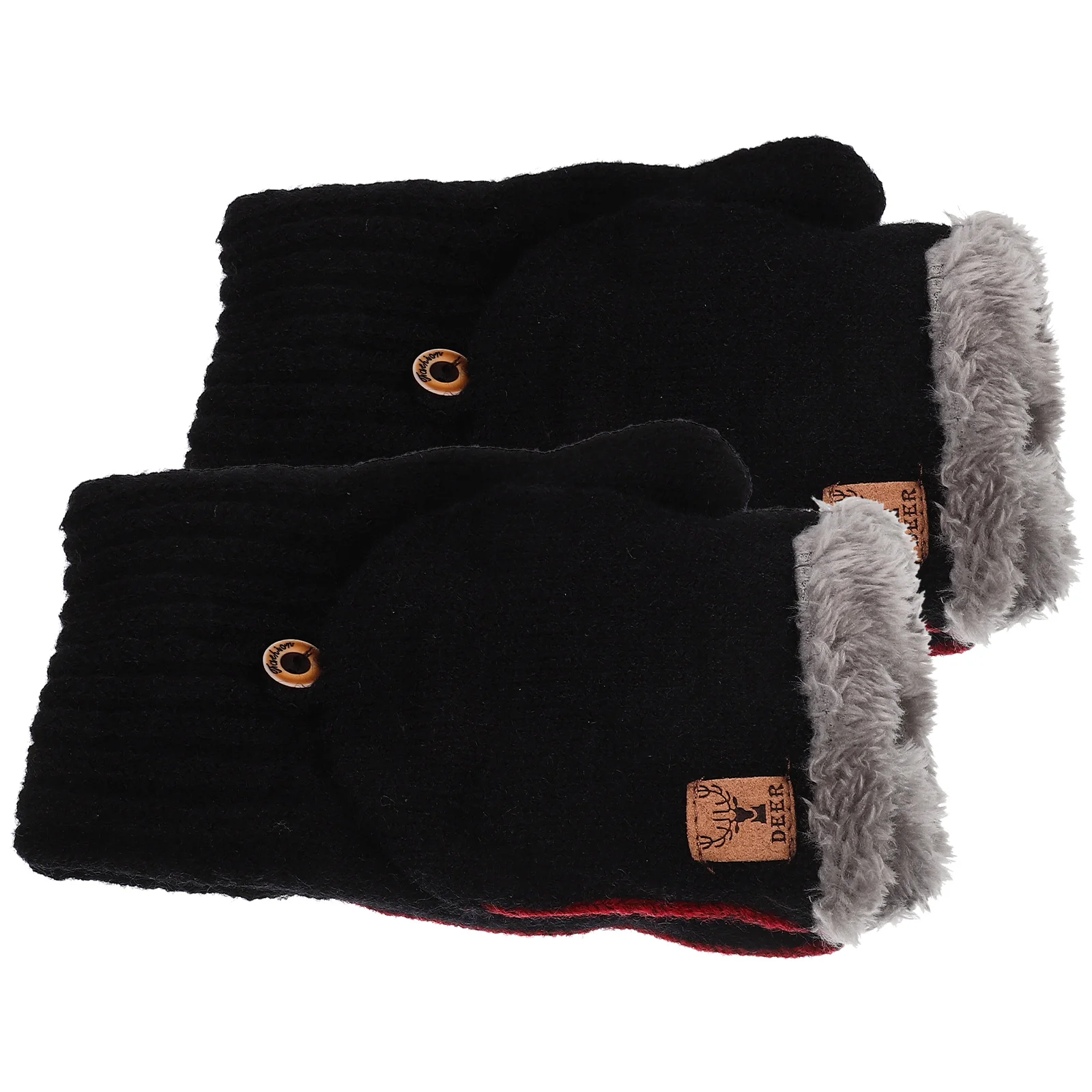 

1 Pair Winter Fluff Gloves Women Lovely Gloves Warm Keeping Hand Cover Winter Supply