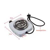 220V 500W Burner Electric Stove Hot Plate Home Kitchen Cooker Coffee Heater Hotplate EU Heater Plate 2
