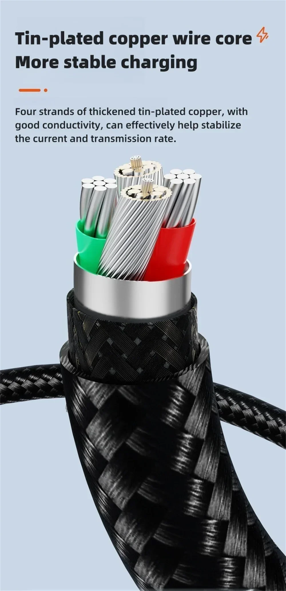 120W USB C Data Cable PD Fast Charging Phone Charger Cord For iPhone Samsung Xiaomi Macbook Type C To Type C Quick Charge Cable