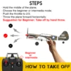 P40 RC Plane 2.4GHz 4CH EPP 6-Axis Gyro Remote Control Airplane One-Key U-Turn Aerobatic RC Fighter Aircraft RTF 761-13 Toy Gift 6