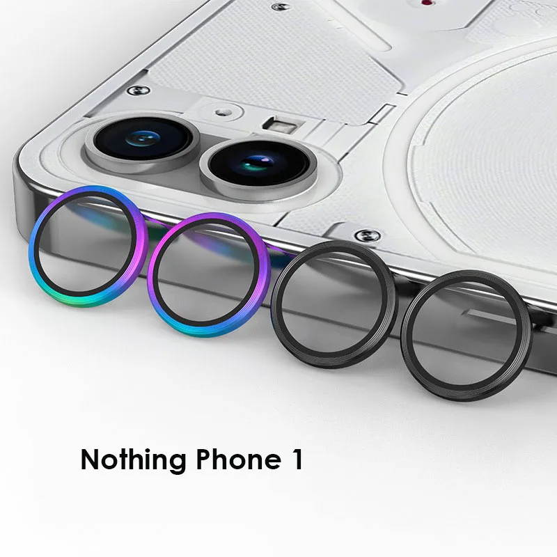 

For Nothing Phone 1 Phone1 Lens Ring Tempered Glass for Nothing Phone1 Multicolour Camera Lens Protector Case Explosion-Proof