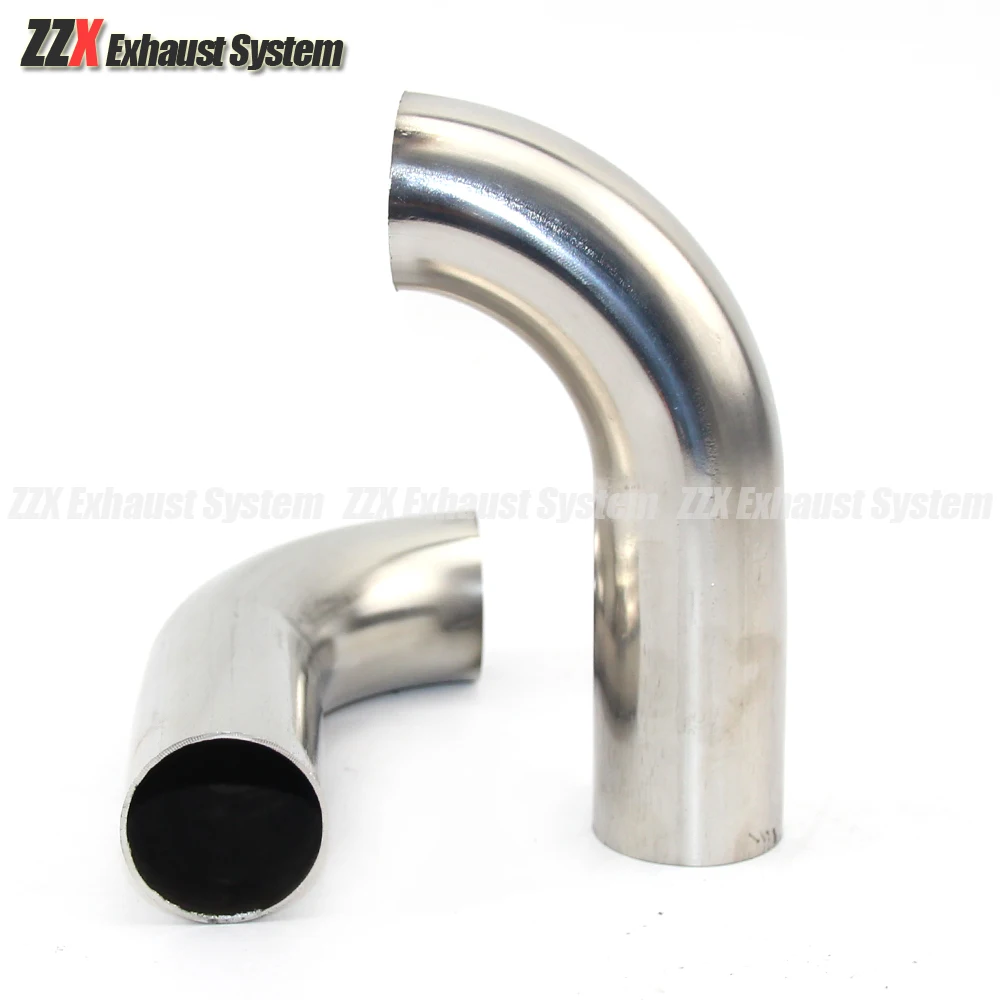 Exhaust Pipe Welding Elbow Fittings Welded Elbow Pipe Fitting Round Pipe Fitting 1PCS Car Exhaust Pipe Muffler Stainless Steel Elbow 90 Degree Angle Pipe To Reduce Diameter