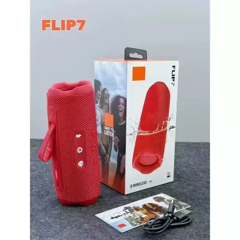 Flip 7 مكبر صوت بخاصية البلوتوث قابل للنقل مضخم صو...