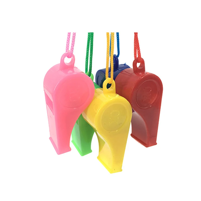 20PCS Mini Whistle With Rope Children Kids Sports Football Soccer Rugby Cheerleading Fans Cheer Whistles Birthday Party Gifts 6