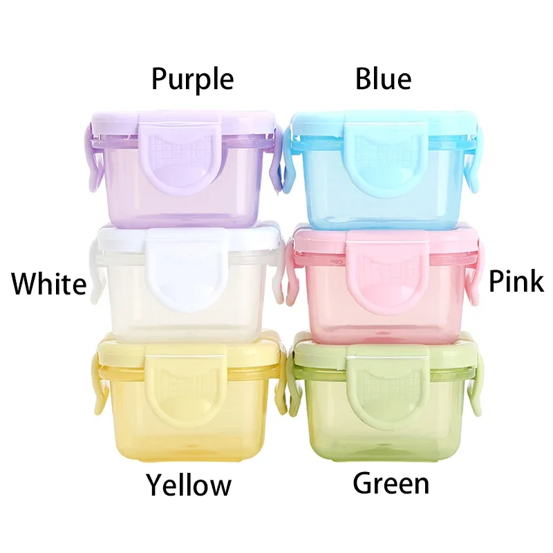 Food Storage Container Small Plastic Moisture-proof Containers Mini Kitchen Storage Box with Leakproof Lid Kitchen Accessories 4
