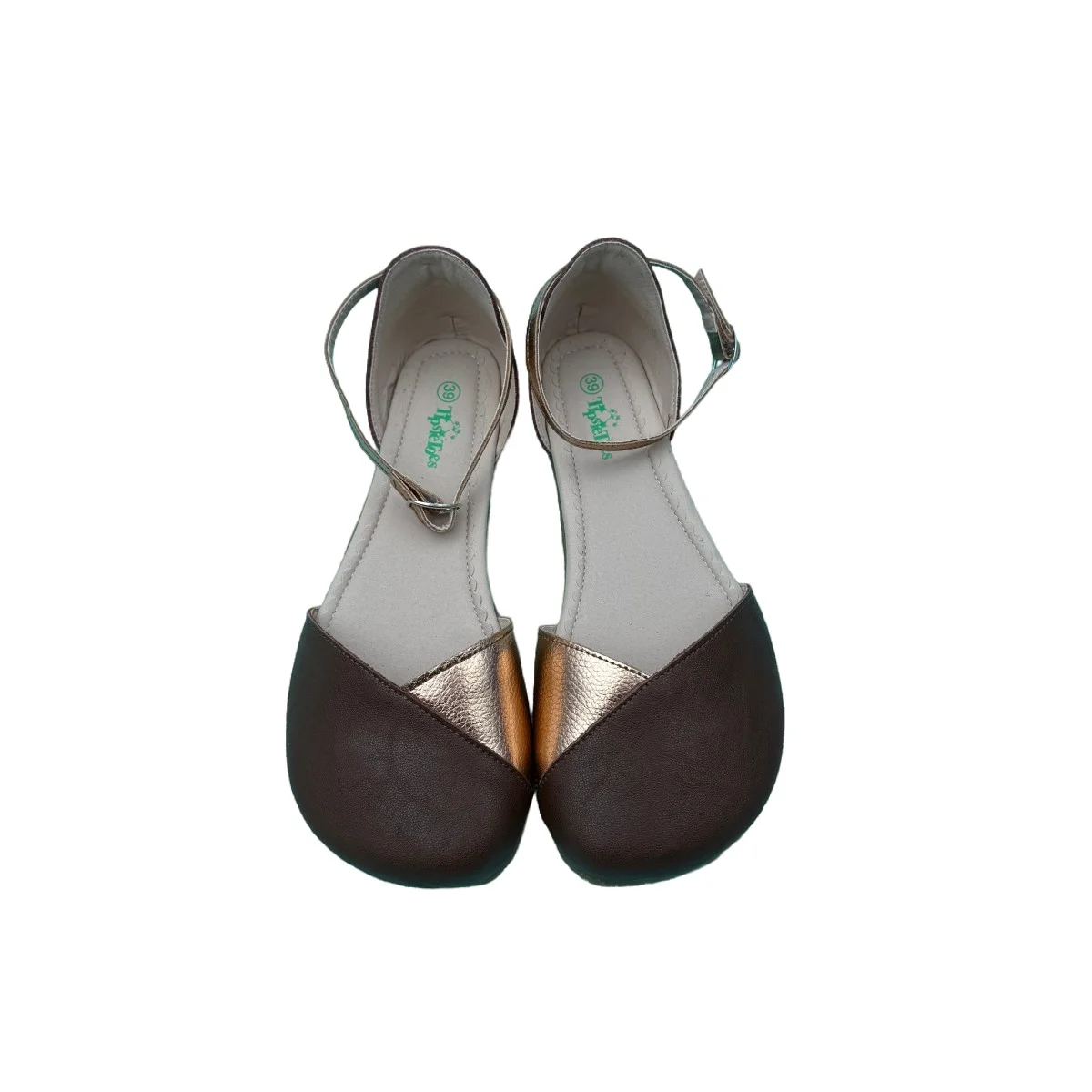 Women Barefoot Genuine Leather Flat Sandals Soft Sole Zero Drop Wider Toes Box