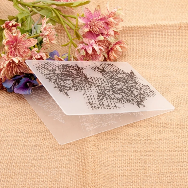 나뭇잎 엠보싱 폴더 엠보싱 스텐실 카드 만들기 DIY Scrapbooking 