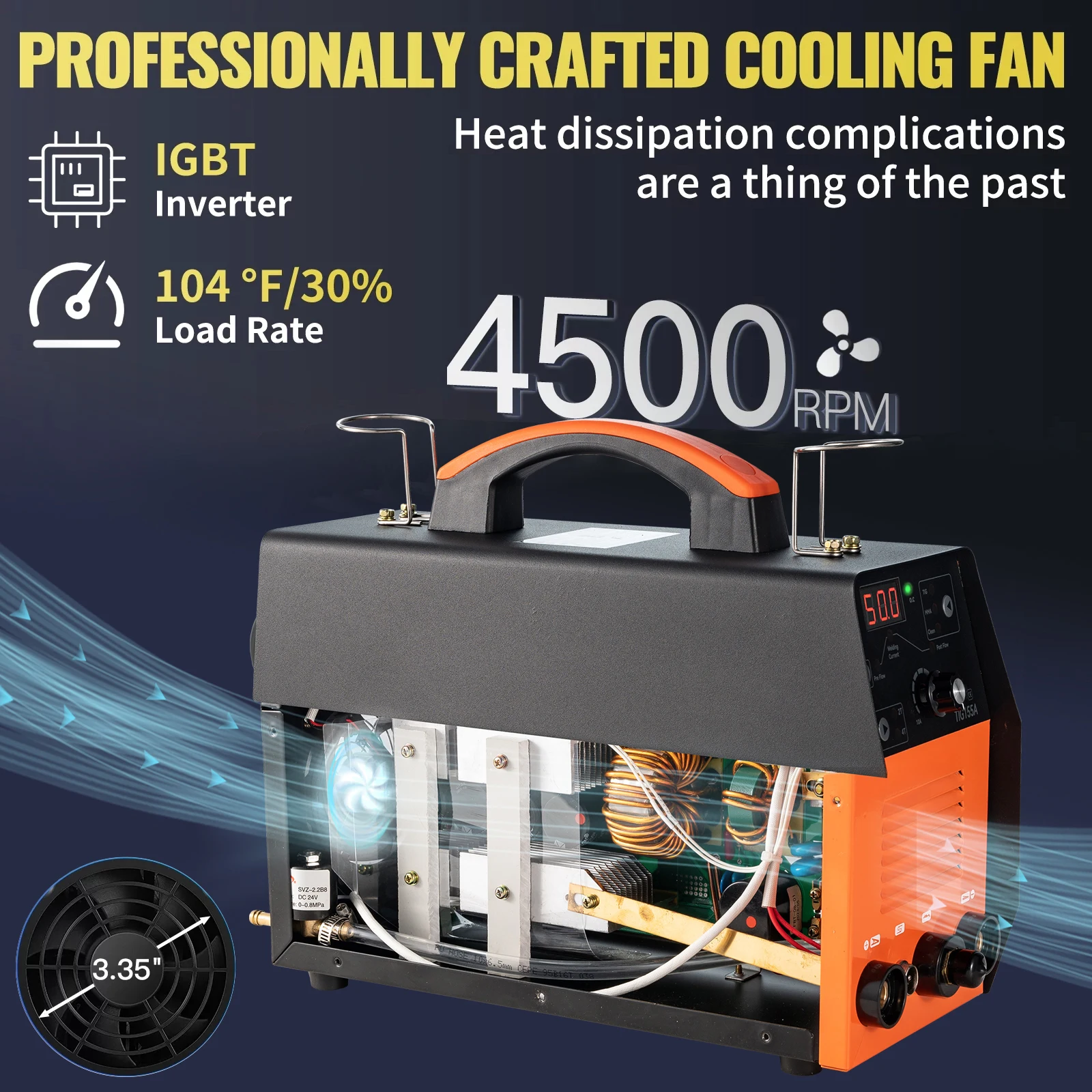 VEVOR 210A 3 in 1 TIG Welder AC 110/220V 3 in 1 Multifunctional HF TIG ARC Clean Welding Machine with USB Port/Pulse & Torch 3