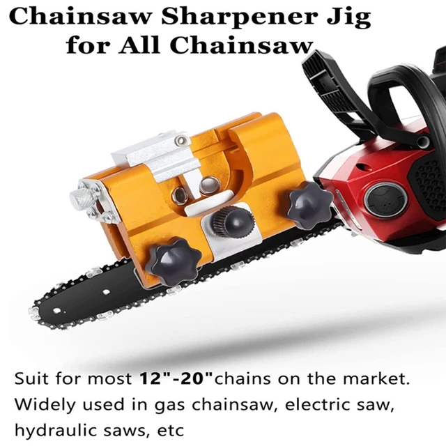 50 Lb Hordozható Fémláncfűrész -Hegyező Anti Rozsda 2Db -Os Daráló Kövek Láncfűrész -Élező Lánc Fűrész Élesítő Tartós - Image 4