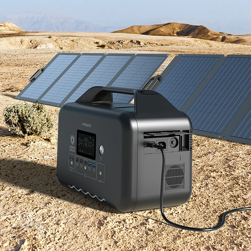 

Wholesale Lifepo4 1000Wh 1kw Solar Power Station Off Grid Safety 1000 W Portable Solar Generator Wireless Charging for Outdoor