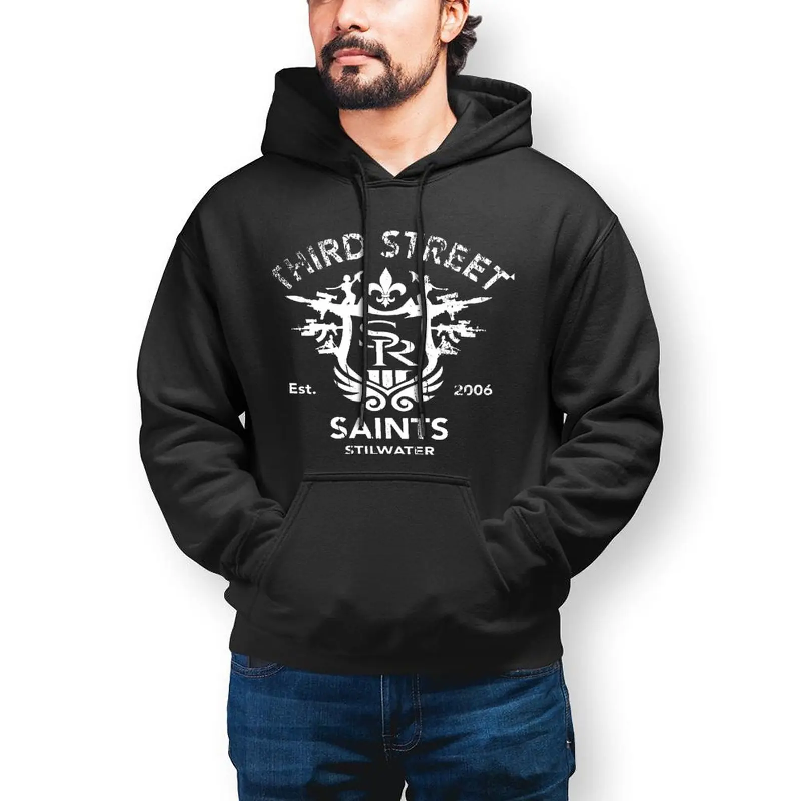

Saints Row Casual Hoodies Men Saints Row Kawaii Pullover Hoodie Autumn Classic Design Sweatshirts Oversize Clothing