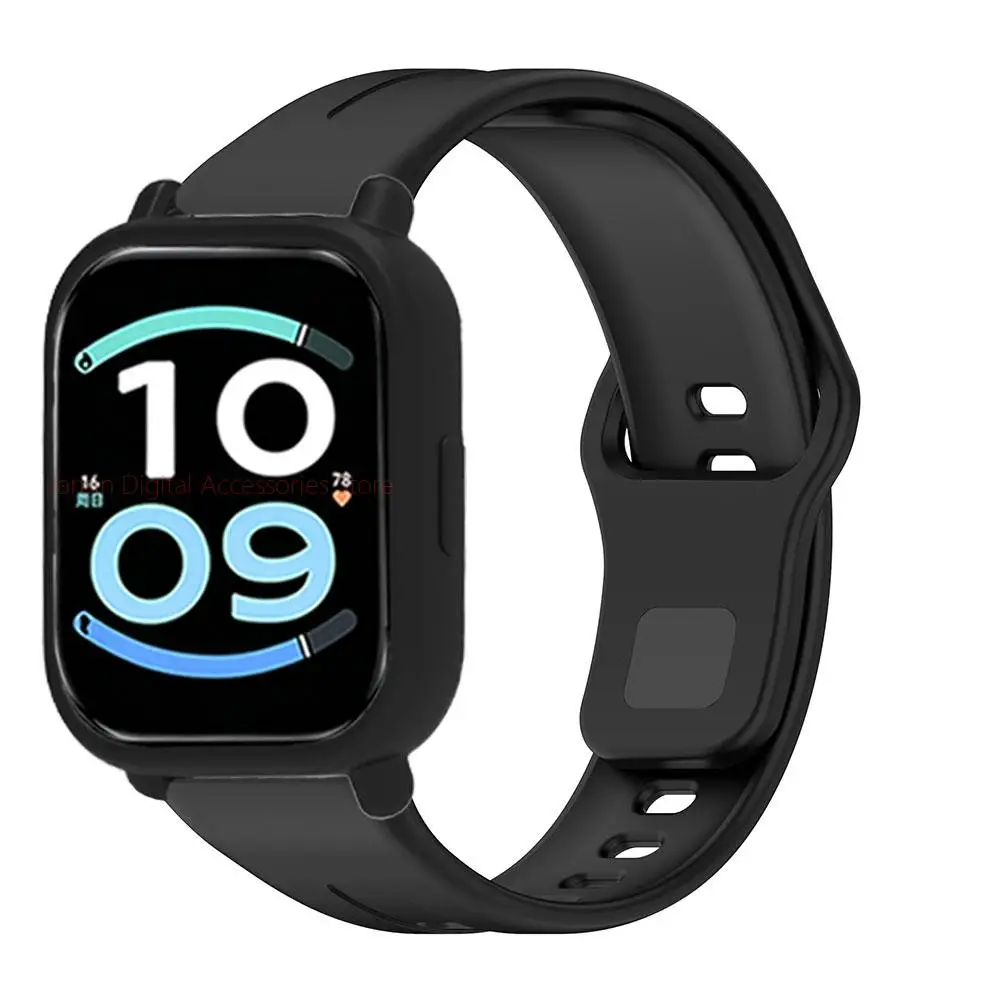 Silicone Wristband with Soft TPU Cover for Smartwatch - Enhanced Protection and Style