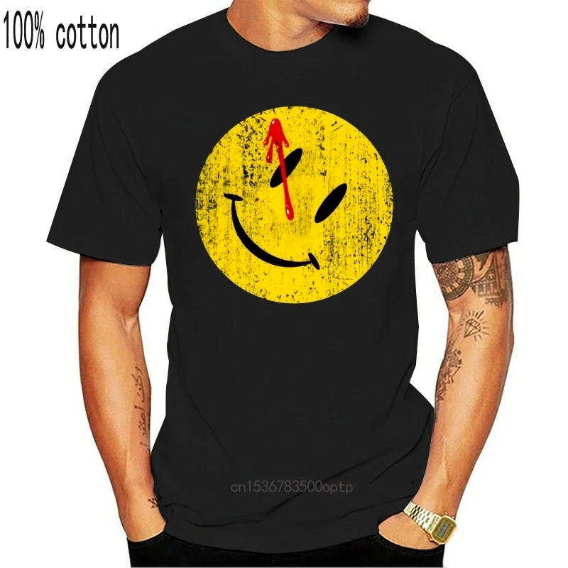 

Man Clothing BLOODY BUTTON SWEATSHIRT T-SHIRT Watchmen Heroes Comedian Comic TV Smile The