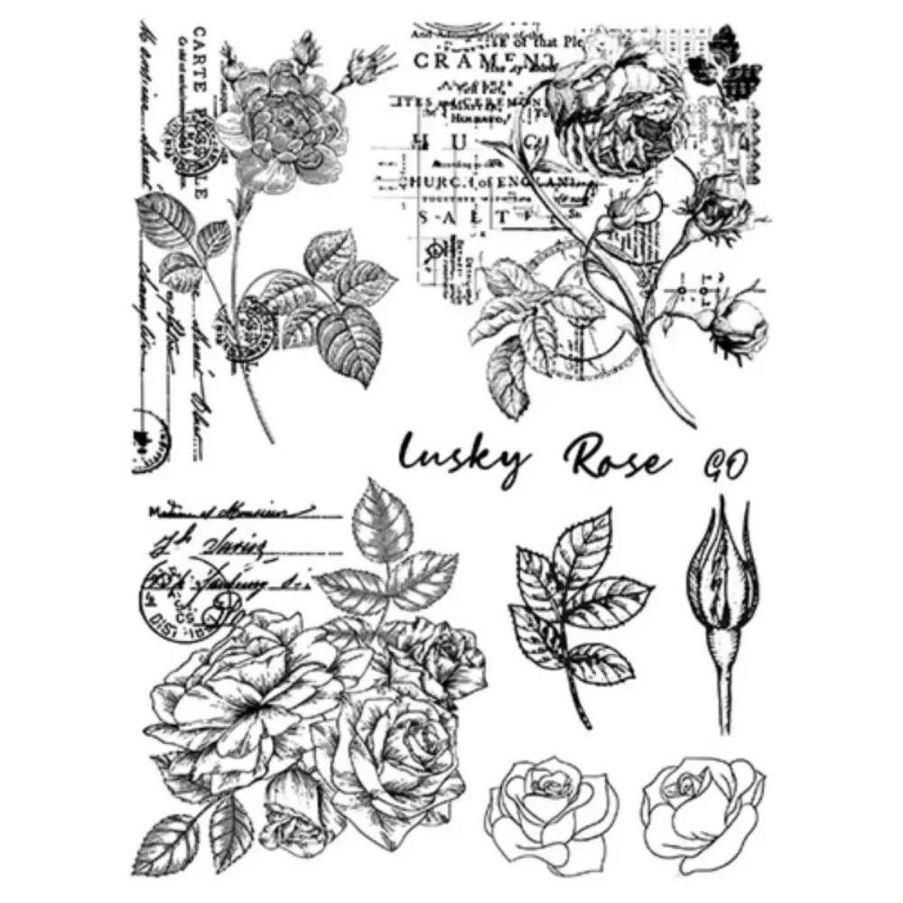 Plant Sunflower Mushroom Clear Seal Silicone Stamps 15*20cm for Album Scrapbooking Label Craft Supplies