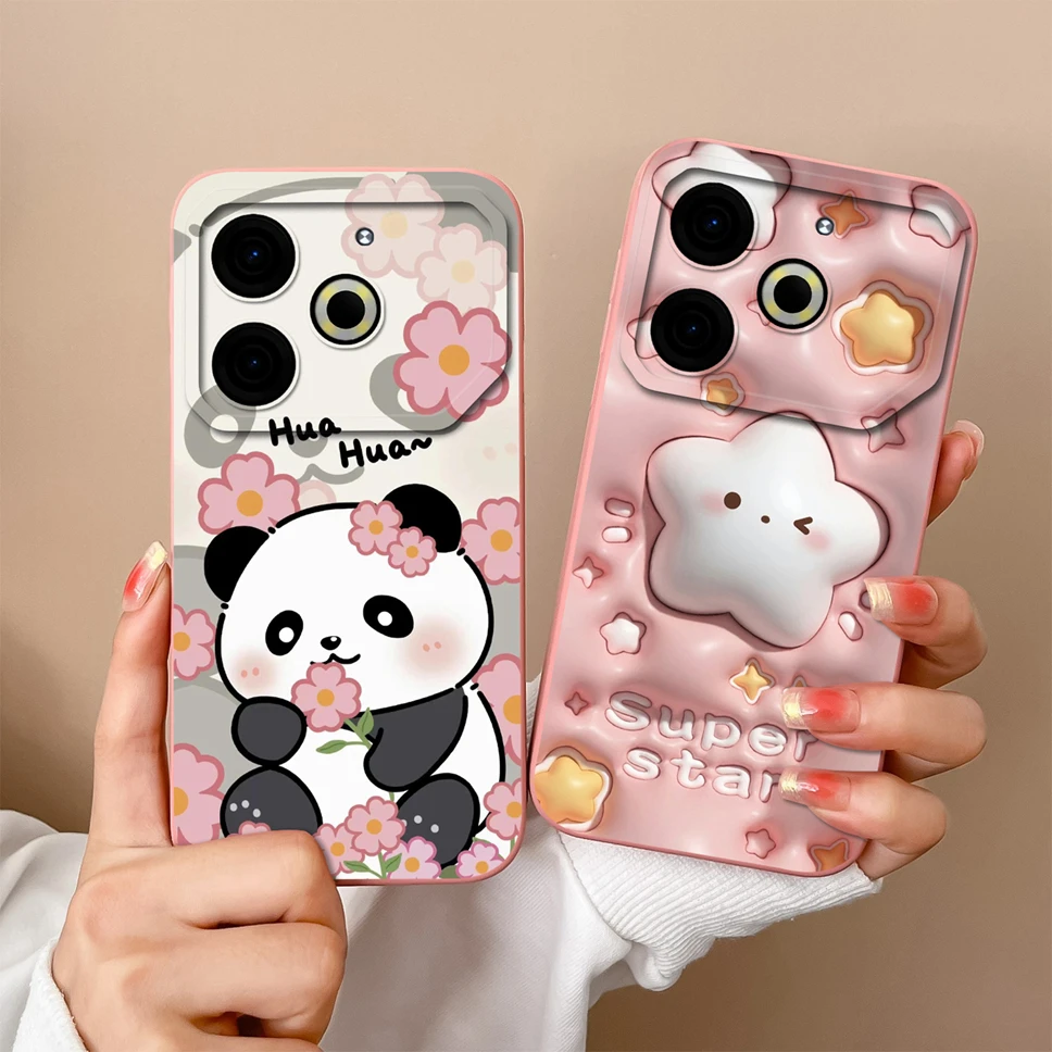 Cute Creative Pattern Shockproof Silicone Phone Case - Soft Protective Back Cover