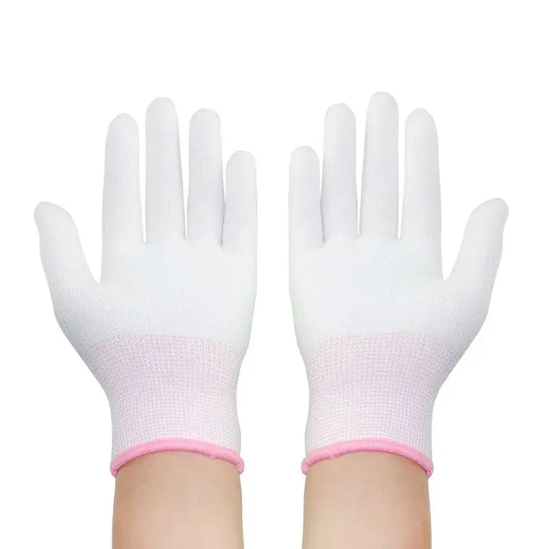

12 Pairs of gloves with housework life fall thin nylon gloves labor work pure white gloves