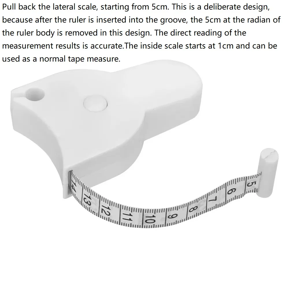 Automatic Telescopic Tape Measure Body Measuring Tape Sewing Ruler Tools thumbnail 3