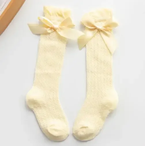 Yellow Bow Knee Mesh
