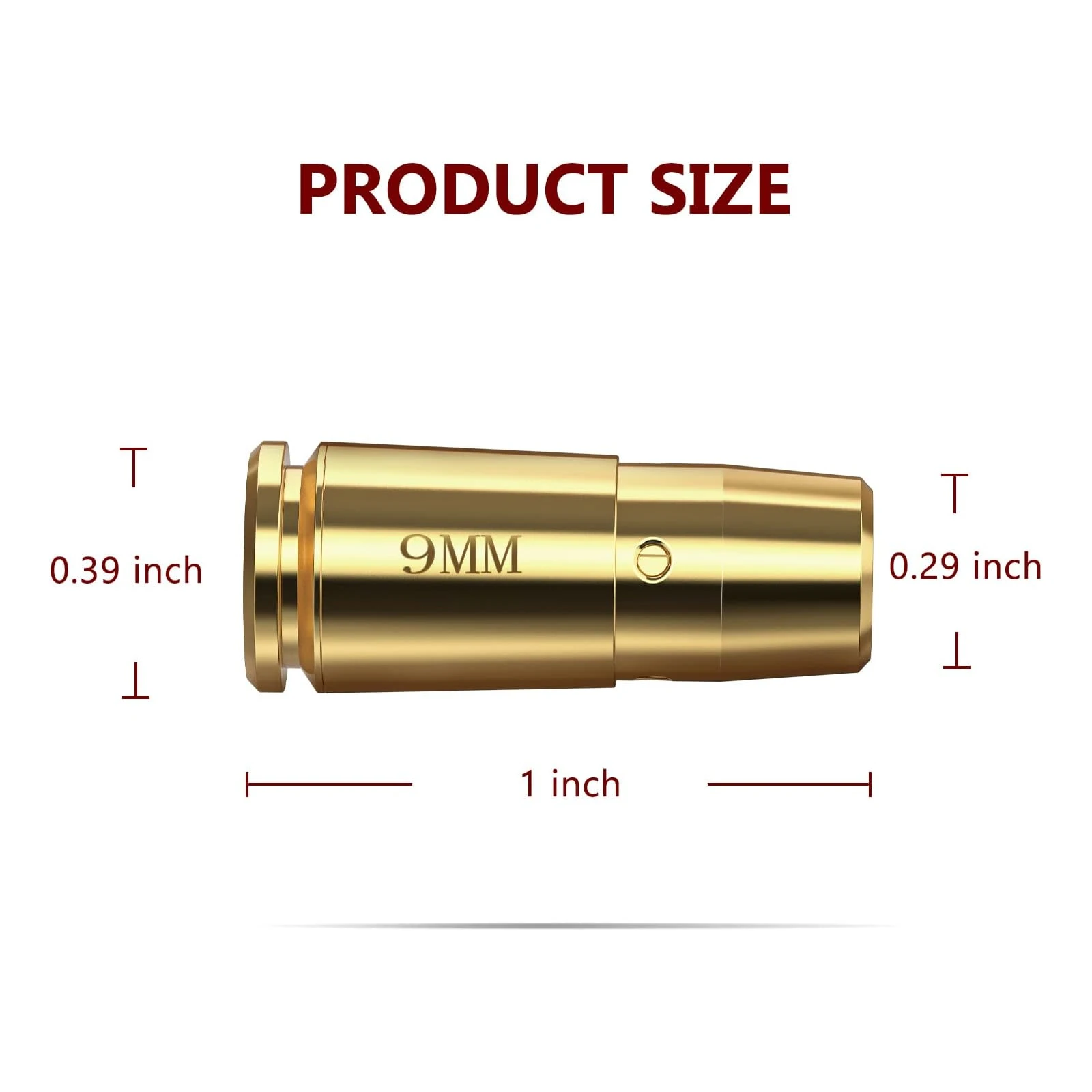 Bore Sight 9mm Red Laser Zeroing Boresighter With 3 Sets of Extra Batteries