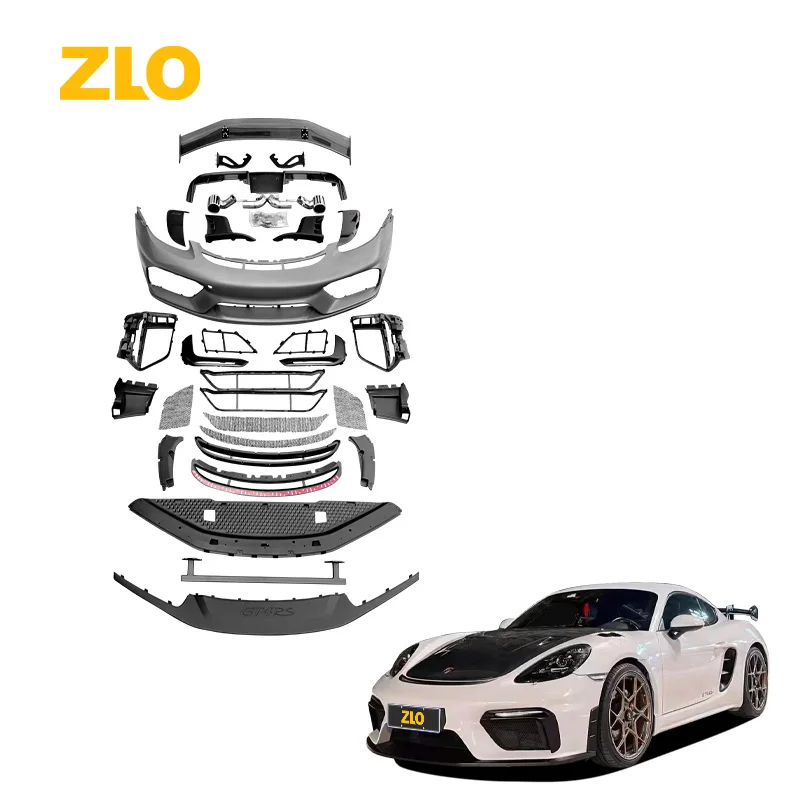 Modifica Auto Parti Del Corpo Paraurti Kit 718 Cayman Gt4 Rs Style Bodykit Per Porsche 718 982 Gt4Rs Body Kit