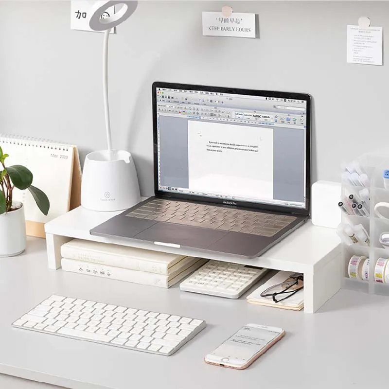 

Office Computer Monitor Heightened Desktop Keyboard Finishing Rack Storage Rack Students Ask Stationery Rack Desktop Organizer